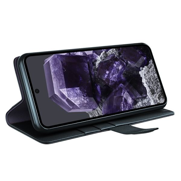 Äkta Läderfodral Google Pixel 8a Svart