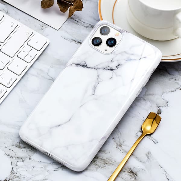 ESR Slim Soft Skal iPhone 11 Pro Max Marmor Hvid