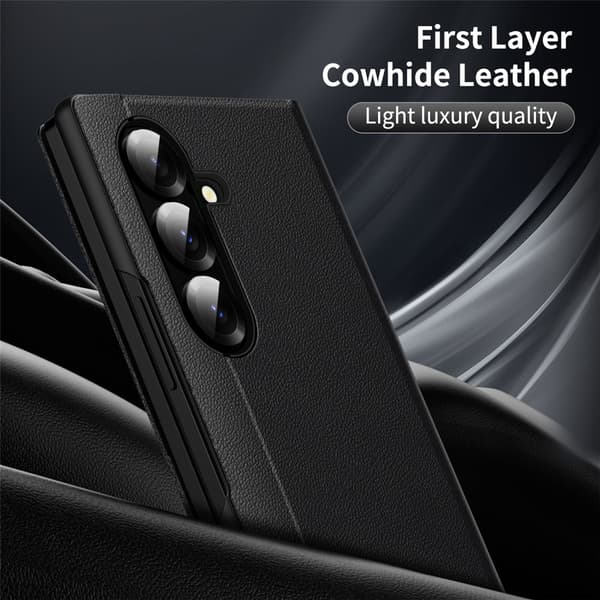 Läderfodral Smart View Samsung Galaxy Z Fold 7 Svart
