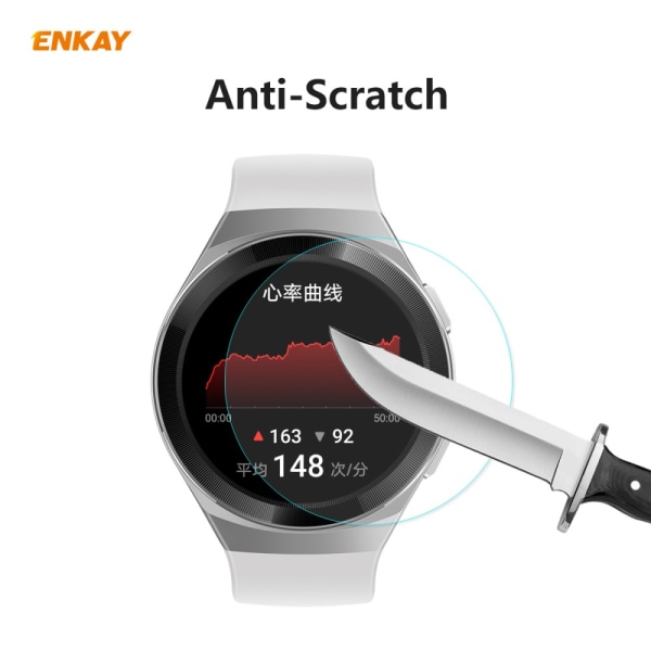 HAT PRINCE näytönsuoja 0,2mm karkaistu lasi Huawei Watch GT 2e 2 Pac