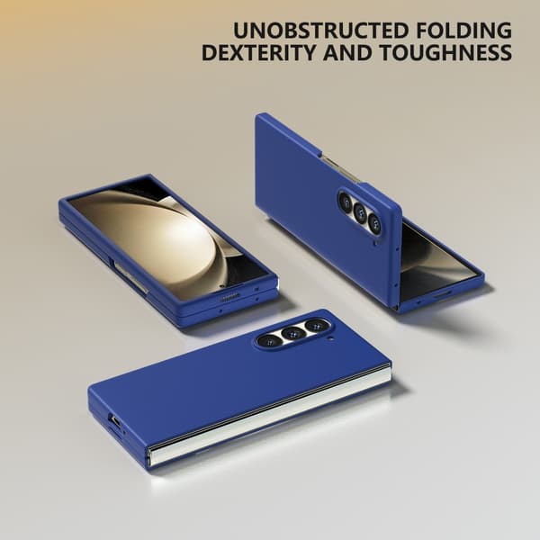 Kuminen Samsung Galaxy Z Fold 6 -kotelo, sininen