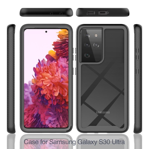 Allround Cover Skal Samsung Galaxy S21 Ultra Svart