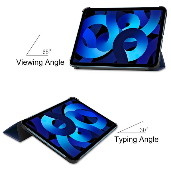 iPad 10.9 2022 (10th gen) Fodral Tri-fold Blå