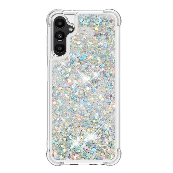 Glitter Bling TPU Skal Samsung Galaxy A14 Silver