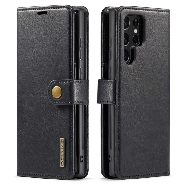 DG.MING 2-i-1 Magnet Pung Samsung Galaxy S23 Ultra Sort