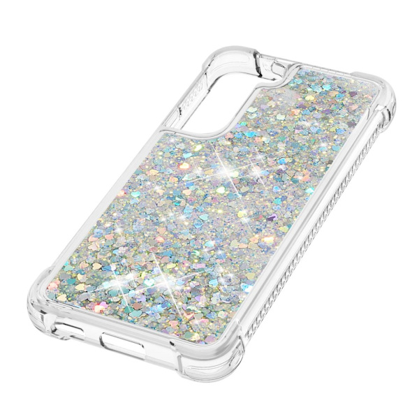 Glitter Bling TPU Case Samsung Galaxy S22 Silver