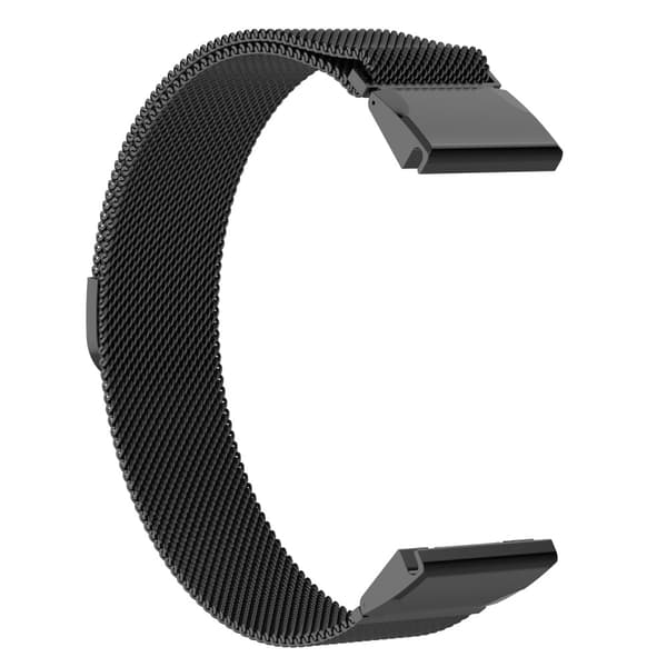 Milanese Loop Armband Garmin Fenix 7X Svart