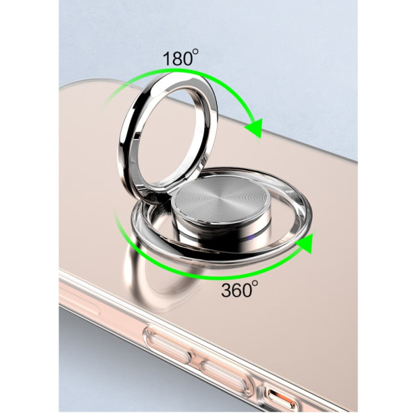 Kotelo sormustelineellä iPhone 12 Pro Max läpinäkyvä