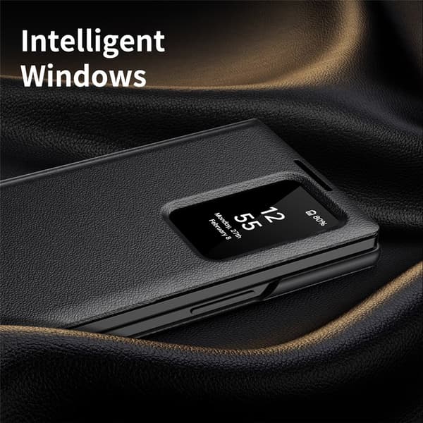 Läderfodral Smart View Samsung Galaxy Z Fold 7 Svart