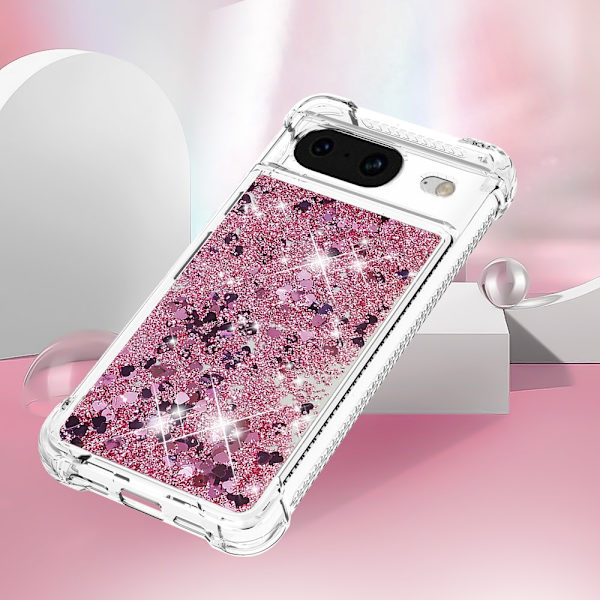 Glitter Bling TPU Case Google Pixel 8 Roséguld
