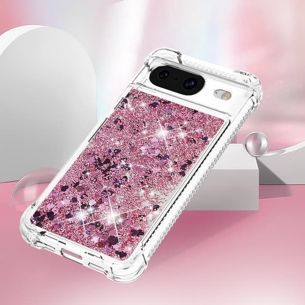 Glitter Bling TPU Skal Google Pixel 8 Roséguld
