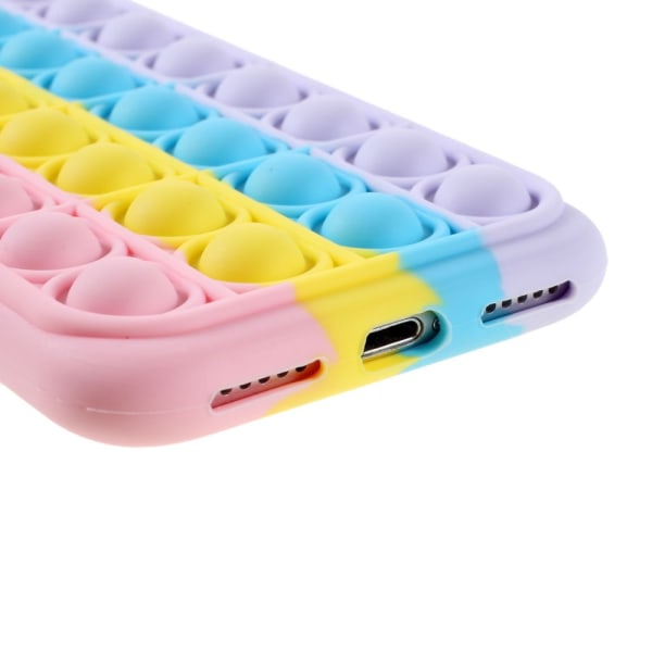 iPhone 7/8/SE Skal Silikon Pop It Fidget Rosa