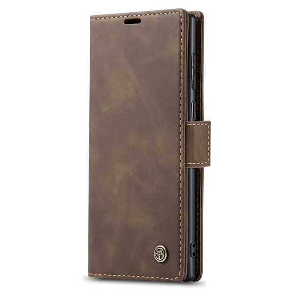 CaseMe Slim Lompakkokotelo Samsung Galaxy S24 Ultra Ruskea