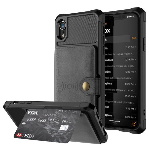 Multi-Slot Skal iPhone XR Sort