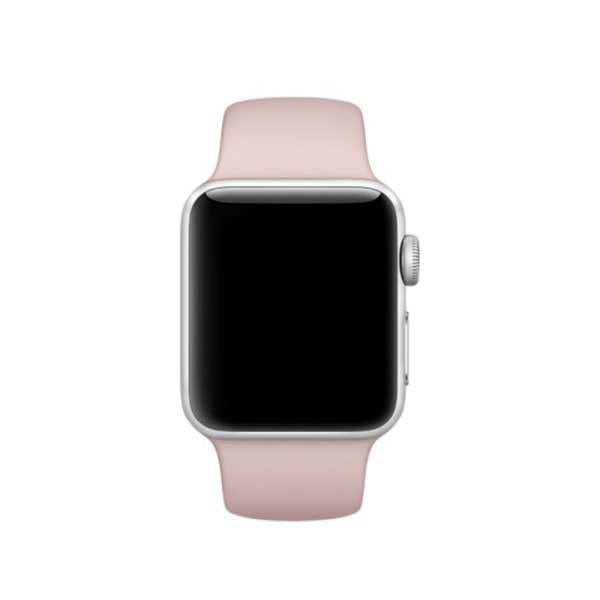 Silikoniranneke Apple Watch 42/44/45/49 mm Vaaleanpunainen