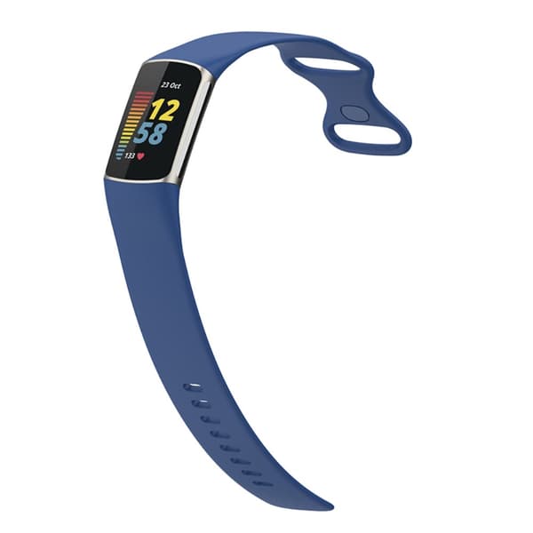 Silikonarmband Fitbit Charge 5 Mörkblå (L)