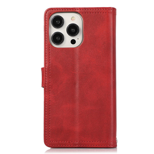 Pungetui Multi-Slot iPhone 15 Pro Rød