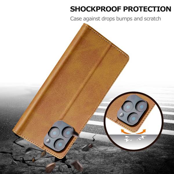 LC.IMEEKE Pungetui iPhone 16 Pro Cognac