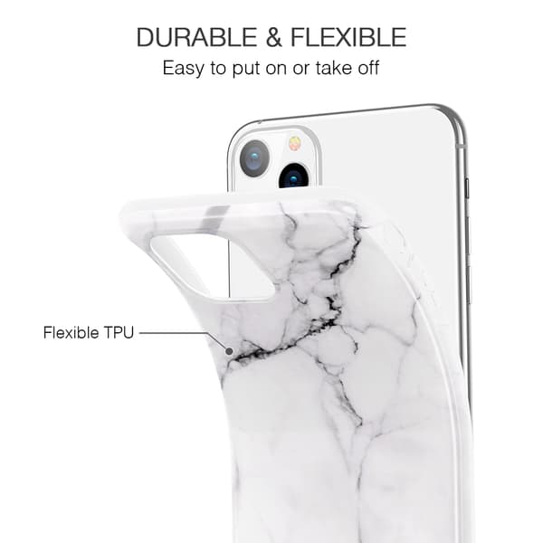 ESR Slim Soft Skal iPhone 11 Pro Max Marmor Hvid