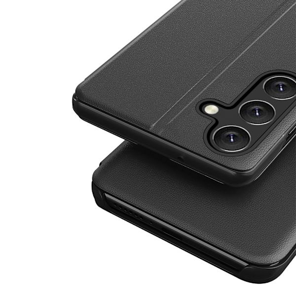 Samsung Galaxy A54 -kotelo näytöllä, musta