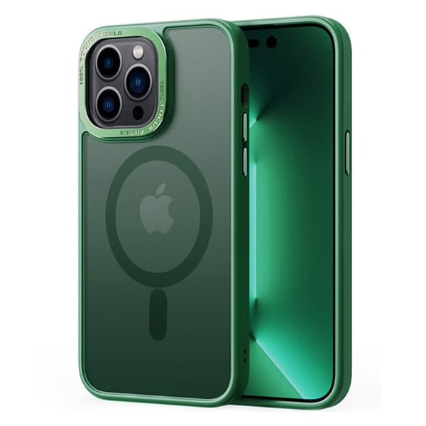 Magnetisk MagSafe Skal iPhone 15 Pro Max Matt Grøn
