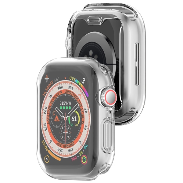 Täysin kattava TPU-kuori Apple Watch Series 10 46mm Läpinäkyvä