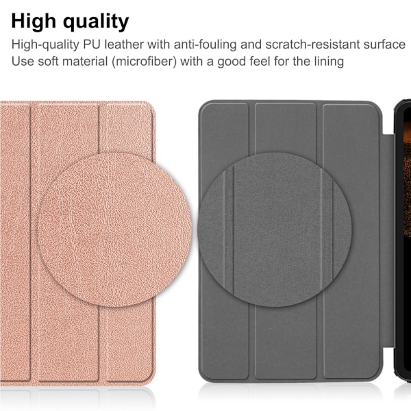 Samsung Galaxy Tab S10 Ultra Etui Tri-fold Rosa