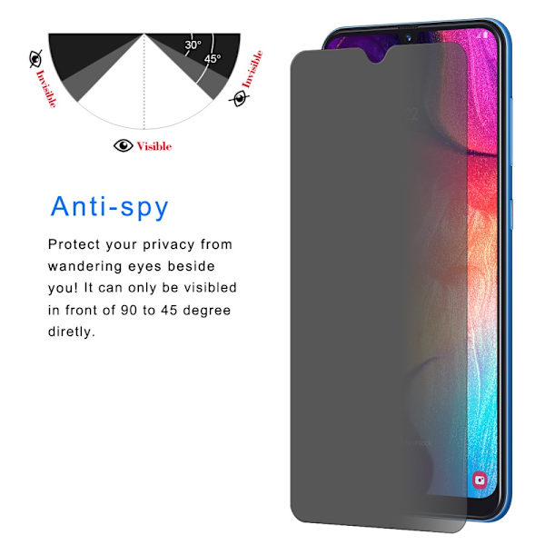 HAT PRINCE Privacy skærmbeskytter Samsung Galaxy A50/A50s/A30s/A30