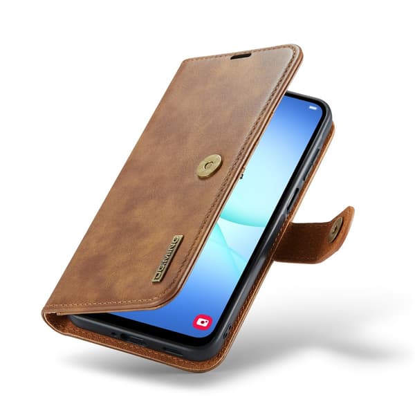 DG.MING 2-in-1 Magnet Wallet Samsung Galaxy A17 Cognac