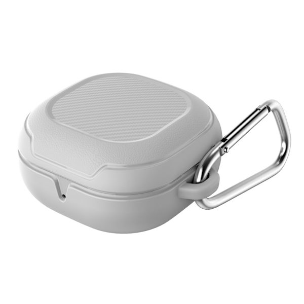 Stødsikkert Etui Med Karabinhake Galaxy Buds Live/Pro Hvid