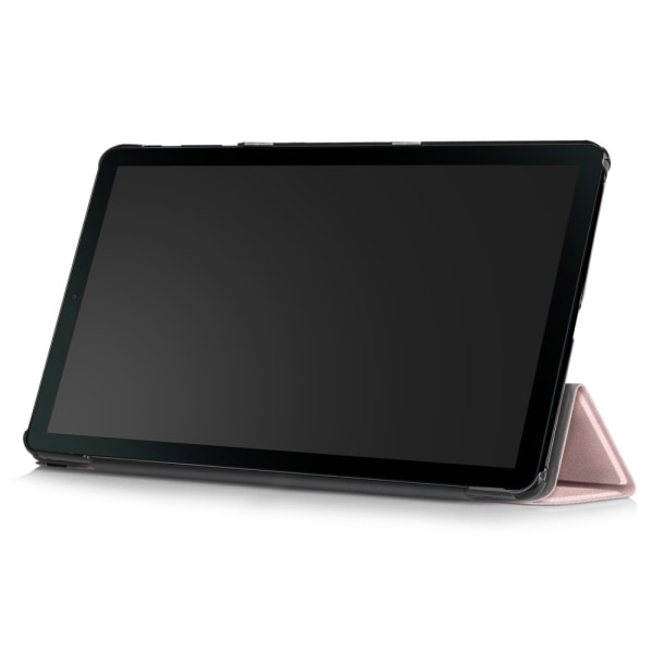 Kolminkertainen jalustallinen nahkakotelo Samsung Galaxy Tab A 2019 vaaleanpunainen