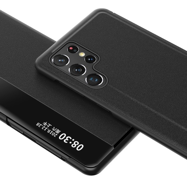 Samsung Galaxy S22 Plus -kotelo näytöllä, musta