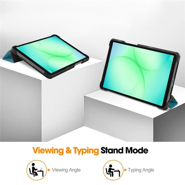 Samsung Galaxy Tab A11 Kotelo Tri-fold Kirsikankukat