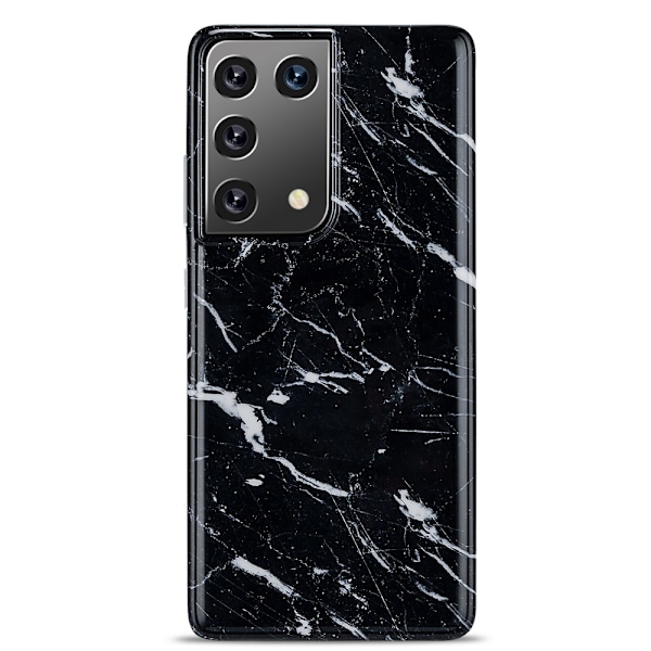 Skal TPU Samsung Galaxy S21 Ultra Sort Marmor