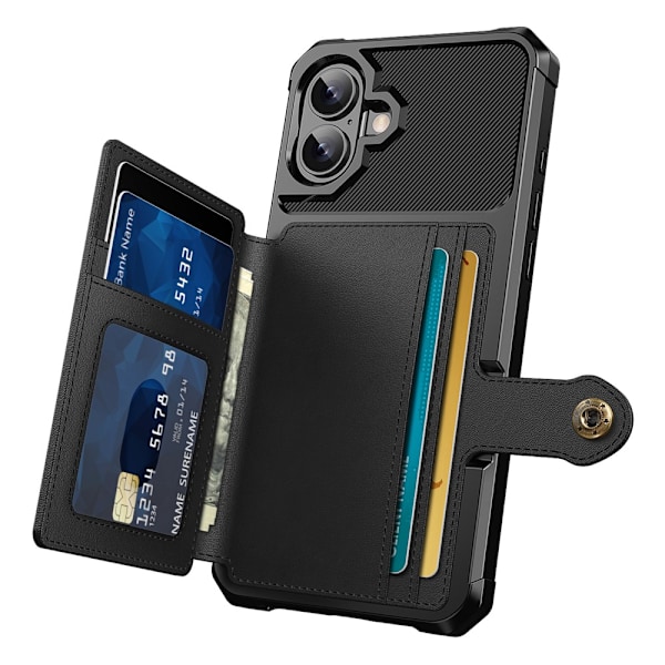 Multi-Slot Etui iPhone 16 Plus Sort