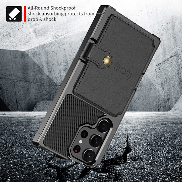 Multi-Slot Etui Samsung Galaxy S23 Ultra Sort