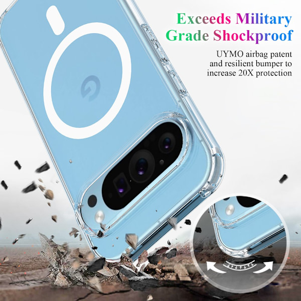 MagSafe Cover Google Pixel 9 Pro XL Transparent
