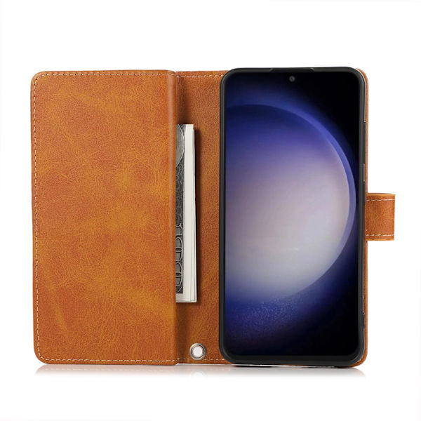 Lompakkokotelo Multi-Slot Samsung Galaxy S24 Plus Cognac