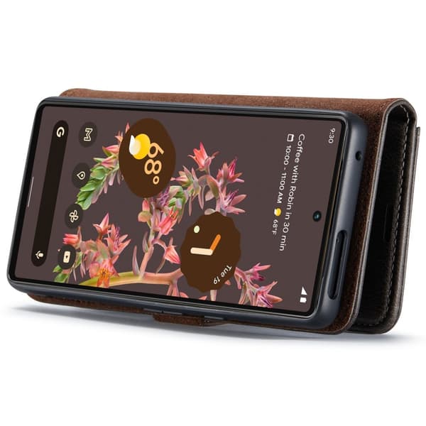 DG.MING 2-i-1 Magnetiskt Plånboksfodral Google Pixel 7 Brun