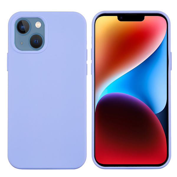 Silikonskal iPhone 15 Plus Lila