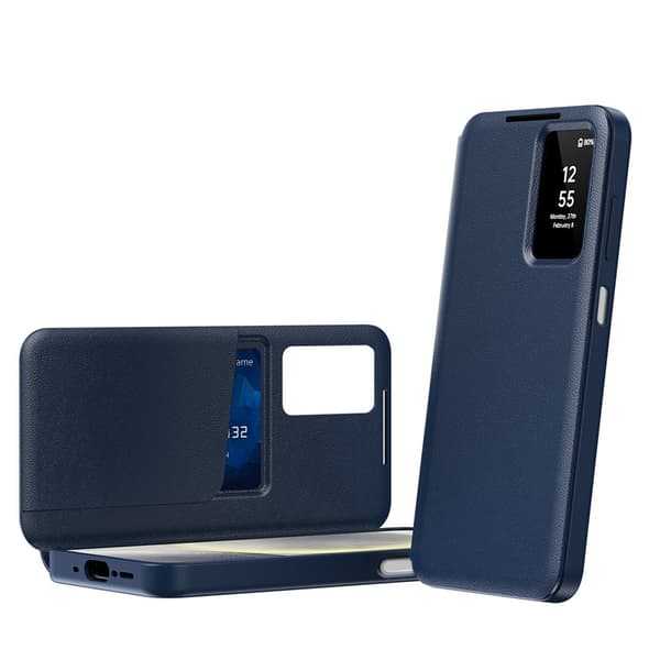 Läderfodral Smart View Samsung Galaxy A17 Blå
