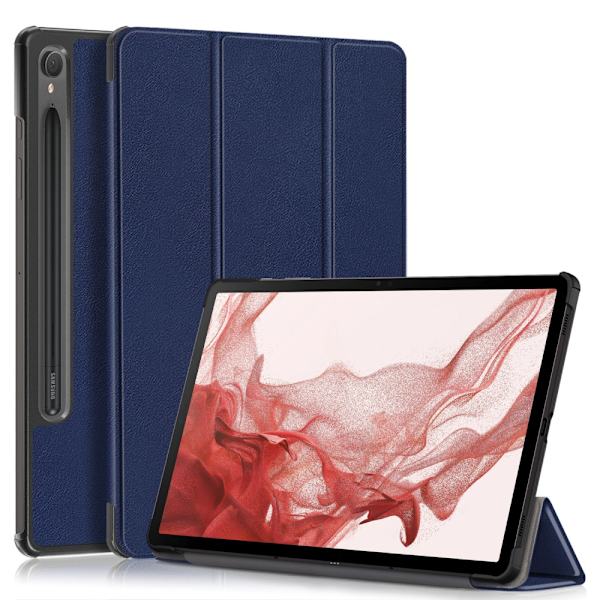 Samsung Galaxy Tab S9 etui Tri-fold mørkeblå