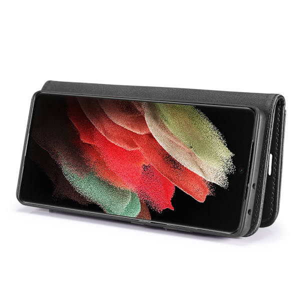 DG.MING 2-i-1 Magnet Pung Samsung Galaxy S21 Ultra Sort