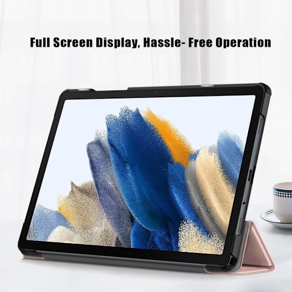 Samsung Galaxy Tab A9 Plus Etui Tri-fold Roséguld