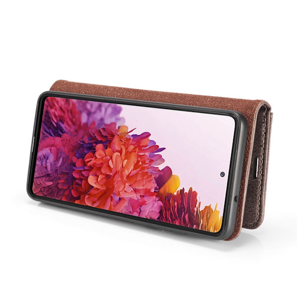 DG.MING 2-in-1 Magnet Wallet Samsung Galaxy S20 FE Brown