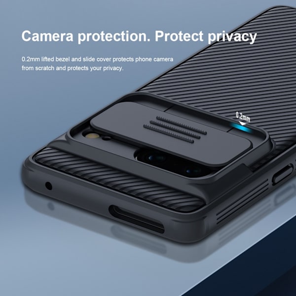 Nillkin CamShield Skal Google Pixel 7 Sort