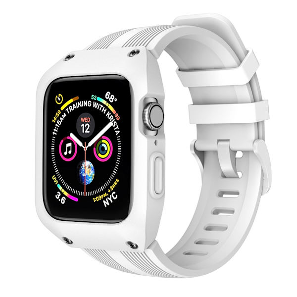 Armor Silikoniranneke Apple Watch 44mm Valkoinen