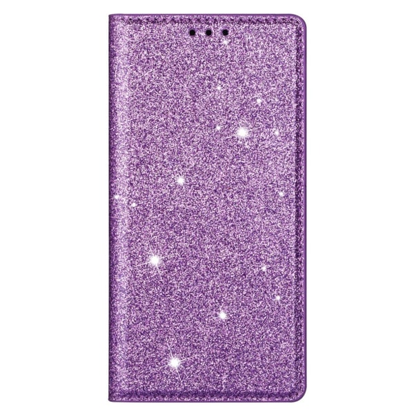 Glitter Plånboksfodral Samsung Galaxy S22 Lila