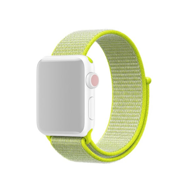 Nylonkellonauha Apple Watch Series 10 42mm Keltainen