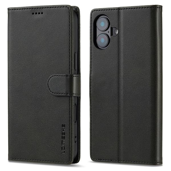 LC.IMEEKE Lompakkokotelo iPhone 16 Plus Musta